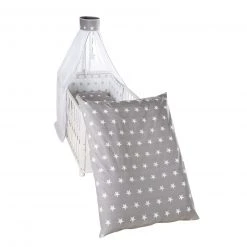 Babybettwäsche LITTLE STARS - Grau-Weiß - 100x135 cm - Kinderbettwäsche aus weichem Baumwollstoff 7 Babybettwäsche LITTLE STARS - Grau-Weiß - 100x135 cm - Kinderbettwäsche aus weichem Baumwollstoff -Heimtextilien Verkäufe 0295004200 03 1600Wx1600H