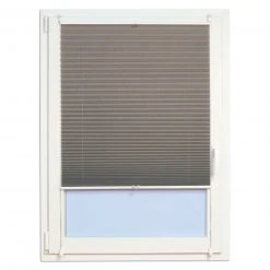 Plissee-Faltstore taupe 90x220 cm - Elegante Fensterdekoration