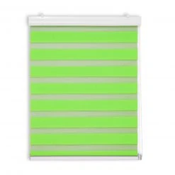 Doppelrollo mit Blende - Grün - 80x180 cm | Raumverdunkelung & Sichtschutz