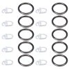 10er-Set Ringe - Titan matt - mit Faltenlegehaken | Gardinenstangen-Zubehör -Heimtextilien Verkäufe 0348013400 1600Wx1600H