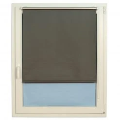 Verdunklungsrollo Anthrazit 60x160 cm - Premium Verdunklung für Fenster