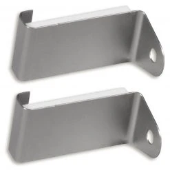 2er-Set Spannfix-Gardinenstangen-Adapter - edelstahl