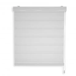 Doppelrollo weiß 60x180 cm - Elegante Sicht- und Sonnenschutzlösung