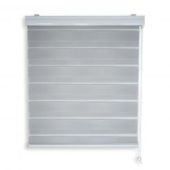 Doppelrollo grau 60x180 cm - Elegante Verdunkelung für Ihr Zuhause