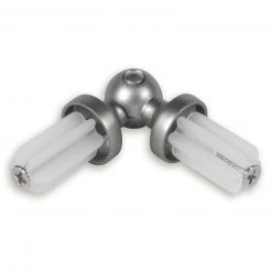 Gardinenstangen-Gelenkverbinder - Titan-Weiß | Hochwertige Verbinder für Gardinenstangen