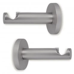 2er-Set Auflagen-Gardinenstangenträger - Titan matt | Praktisch & Langlebig