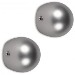 2er-Set Gardinenstangen-Endstücke in Titan - Elegant & Langlebig