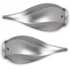 2er-Set Gardinenstangen-Endstücke in Titan - Elegante Abschlüsse für Ihre Gardinenstangen