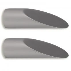 2er-Set Gardinenstangen-Endstücke in Titan - Hochwertige Abschlüsse für Ihre Gardinenstangen