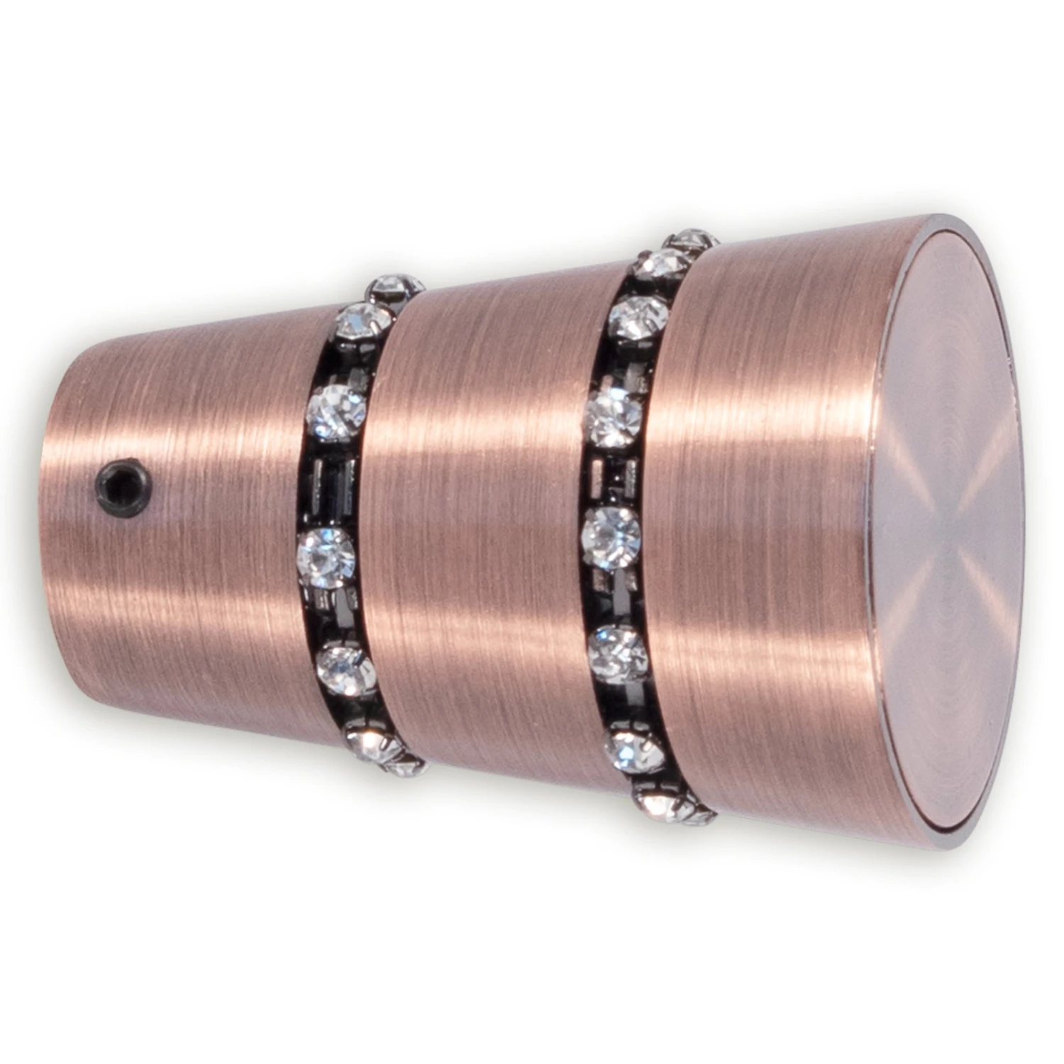 Gardinenstangen-Endstück - Glitter kupfer 3 Gardinenstangen-Endstück - Glitter kupfer