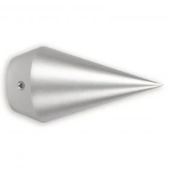 Gardinenstangen-Endstück - silber - Spitze