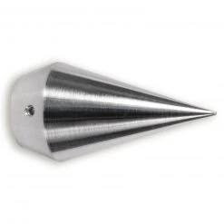 Gardinenstangen-Endstück - titan - Spitze