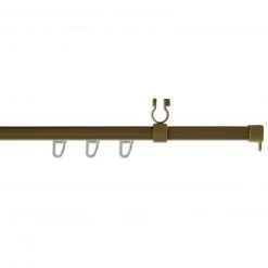 U-Schiene braun 112 cm - Gardinenstangen-Zubehör für Vorhänge