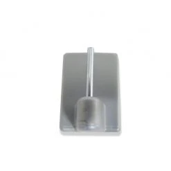 Klebehaken für Vitragestangen - Chromoptik - 4er-Pack - Hochwertige Gardinenhalterung