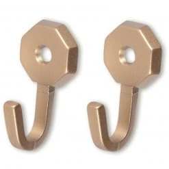 2er-Set Raffhaken aus Messing - Elegante Metall-Raffhalter für Gardinen & Vorhänge