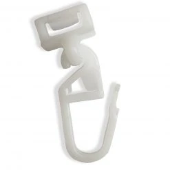 Klick Gleiter weiß - 50 Stück | Gardinenstangen-Zubehör | Hochwertige Gleiter für Vorhänge