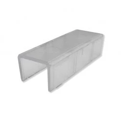 Schienenverbinder für Gardinenschienen - weiß - Kunststoff - einfach zu montieren