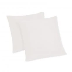 2er-Pack Kissenbezug - weiß - 40x40 cm