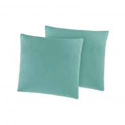 2er-Pack Kissenbezüge - Grüne Sofakissenbezüge 40x40 cm - Weich & Hautfreundlich