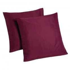 2er-Pack Kissenbezug - beere - 80x80 cm