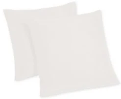 2er-Pack Kissenbezug - weiß - 80x80 cm