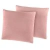 2er-Pack Kissenbezüge altrosa 80x80 cm - Weicher Kissenbezug aus Baumwolle - Kissenhüllen für Sofa & Bett