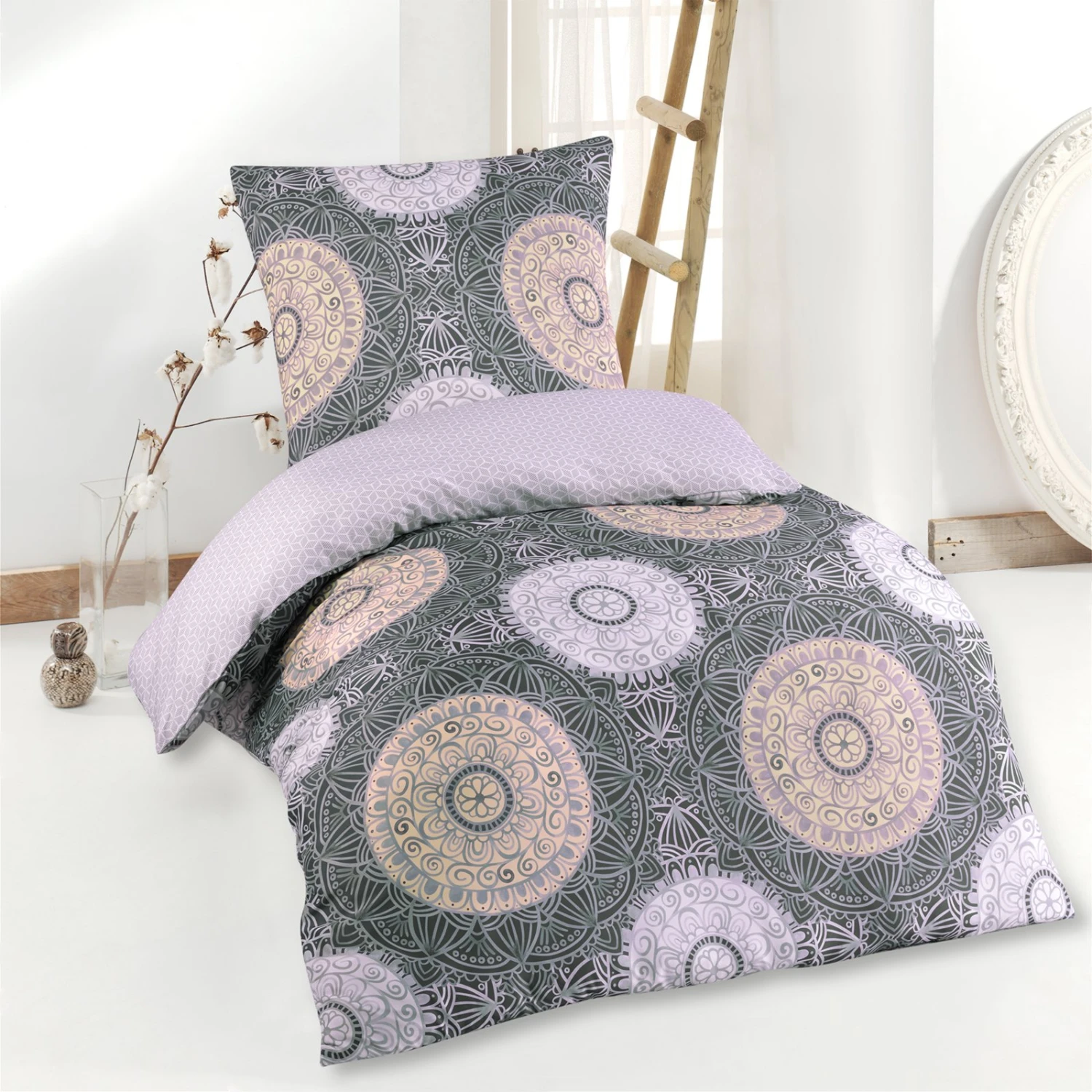 Microfaser-Bettwäsche - Grün - 135x200 cm - Weich & Atmungsaktiv - Pflegeleicht 4 Microfaser-Bettwäsche - Grün - 135x200 cm - Weich & Atmungsaktiv - Pflegeleicht – Bild 2