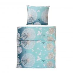 Microfaser-Bettwäsche Blau 135x200 cm - Atmungsaktiv & Pflegeleicht