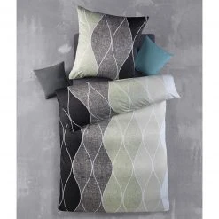 Microfaser-Bettwäsche Grau 135x200 cm - Weich & Atmungsaktiv -Heimtextilien Verkäufe 0450001350 02 1600Wx1600H