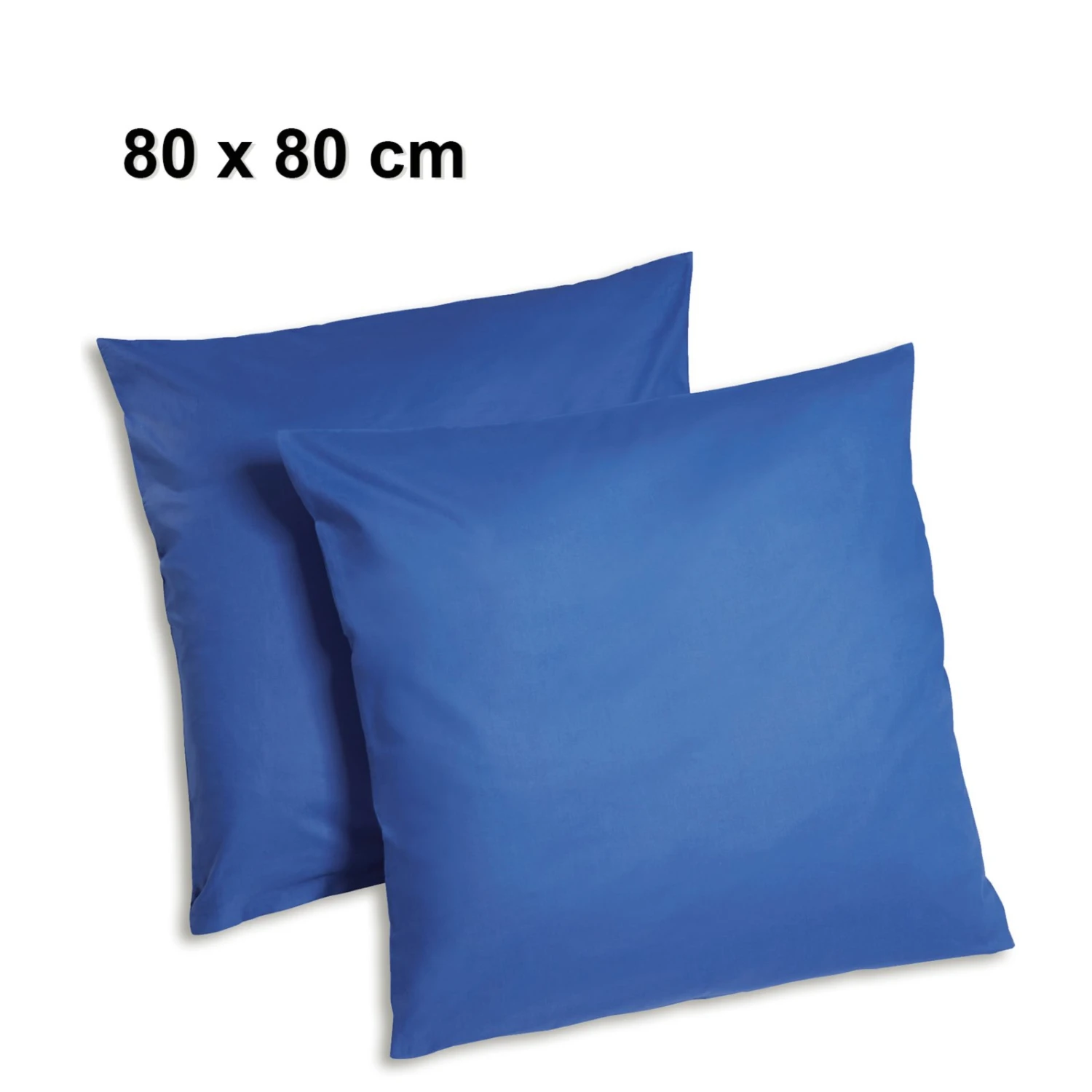 2er-Pack Kissenbezug 80x80 cm - Rot - Hochwertige Kopfkissenbezüge 4 2er-Pack Kissenbezug 80x80 cm - Rot - Hochwertige Kopfkissenbezüge – Bild 2