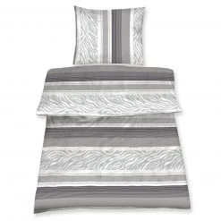 Microfaser-Bettwäsche - taupe - 135x200 cm