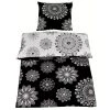Renforcé-Bettwäsche - schwarz-weiß - 135x200 cm -Heimtextilien Verkäufe 0450004320 1600Wx1600H