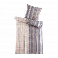 Microfaser-Flausch-Bettwäsche 135x200 cm - Beige-Grau | Weich & Atmungsaktiv