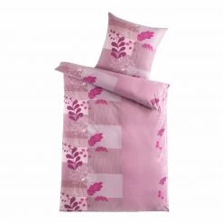 Microfaser-Flausch-Bettwäsche lila-pink 135x200 cm - Ultraweich & Atmungsaktiv