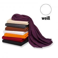 Elastic-Jersey-Spannbettlaken - weiß - 180x200 cm