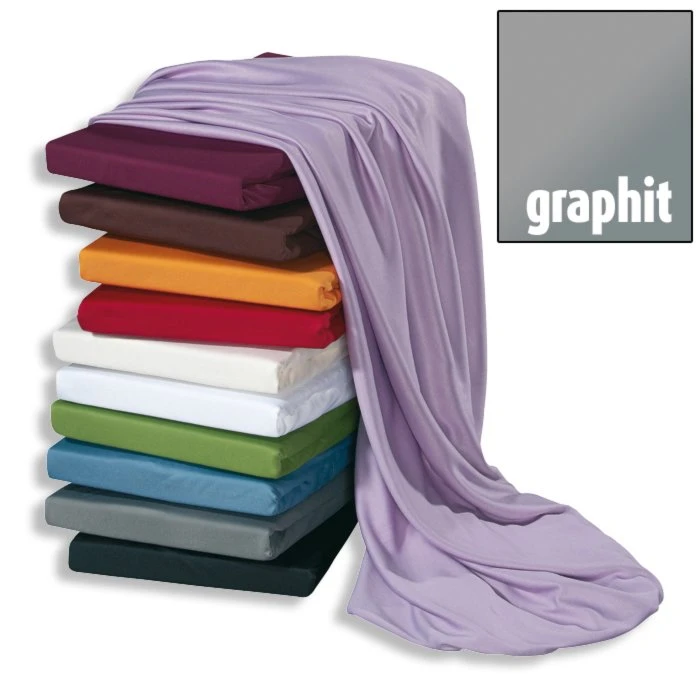 Microfaser-Jersey-Bettlaken - Graphit - 180x200 cm - Atmungsaktiv & Pflegeleicht 3 Microfaser-Jersey-Bettlaken - Graphit - 180x200 cm - Atmungsaktiv & Pflegeleicht