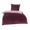 Microfaser-Bettwäsche - bordeaux-rosa - Cashmere-Look - 135x200 cm