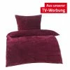 Microfaser-Bettwäsche - bordeaux - Cord-Look - 135x200 cm -Heimtextilien Verkäufe 0450010501 1600Wx1600H