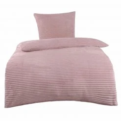 Microfaser-Bettwäsche - rosa - Cord-Look - 135x200 cm 7 Microfaser-Bettwäsche - rosa - Cord-Look - 135x200 cm -Heimtextilien Verkäufe 0450010502 09 1600Wx1600H