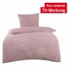 Microfaser-Bettwäsche - rosa - Cord-Look - 135x200 cm 1 Microfaser-Bettwäsche - rosa - Cord-Look - 135x200 cm -Heimtextilien Verkäufe 0450010502 1600Wx1600H