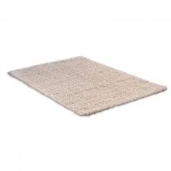 Homara Hochflorteppich - Cream - 50x100 cm | Luxuriöser Shaggy Teppich für Wohnzimmer & Schlafzimmer