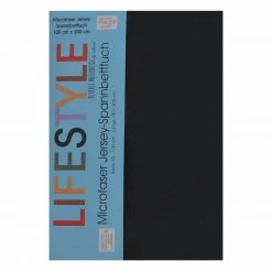 Microfaser-Bettlaken schwarz 90x200 cm - Hochwertiges & Atmungsaktives Bettlaken