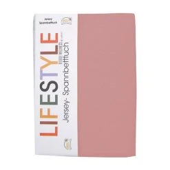 Jersey-Spannbettlaken - rose - 90x200 cm - Atmungsaktiv & Pflegeleicht