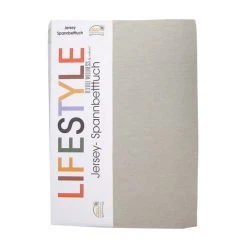 Jersey-Spannbettlaken - Ecru - 90x200 cm - Bequem & Atmungsaktiv