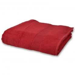 Calimosa Duschtuch Rubinrot - 70x140 cm - Hochwertige Baumwolle - Weiches Badetuch