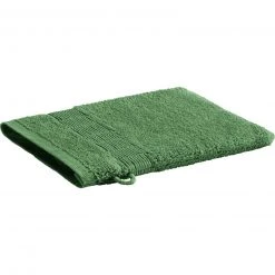 Calimosa Waschhandschuh - Grün - Baumwolle - 15x20 cm | Weich & Hautfreundlich