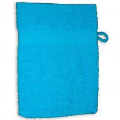 Waschlappen aus Baumwolle - Türkis | Weich & Hautfreundlich | Badtextilien