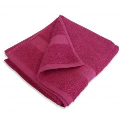 Gästehandtuch pink 30x50 cm - Weiches Handtuch für Gäste - Elegantes Badtextil