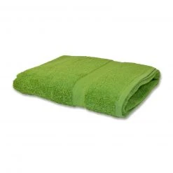 Grünes Handtuch aus 100% Baumwolle, 50x100 cm - Weich und saugfähig