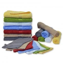 Graues Baumwoll-Handtuch 50x100 cm - Weich und Saugstark -Heimtextilien Verkäufe 1015145508 04 1600Wx1600H